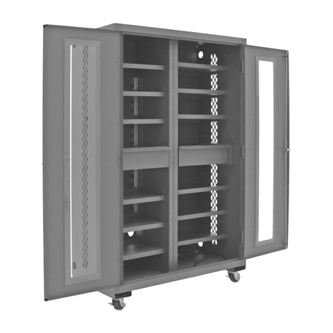2502MCS 12S 95 Mobile Secure Charging Cabinet surplusquipment stl.com