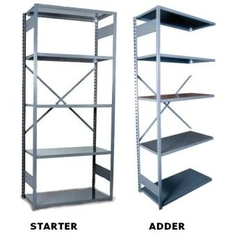 Open V Grip Shelving Starter And Adder Units