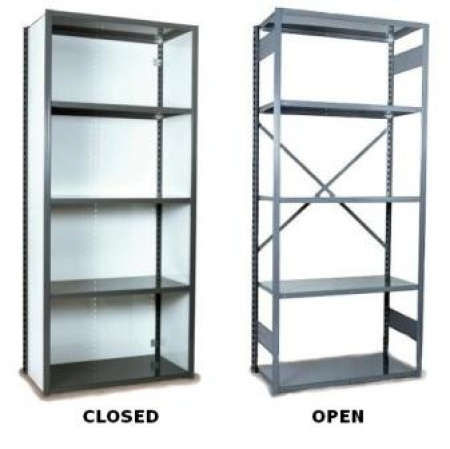 Equipto V Grip Shelving Unit 5 shelves OFFICE GRAY2