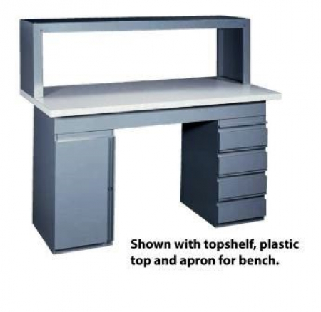 Modular Benches Plastic Top Topshelf