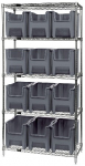 WIRE SHELVING & QGH BIN SYSTEM